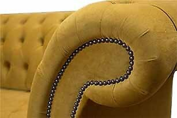 Zweisitzer Sofa 2 Sitzer Design Sofas Polster Chesterfield Sitz Stoff Textil