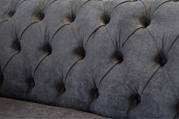 Chesterfield Couch Sofa 2 Sitzer Polster Stoff Design Luxus Sofas Textil