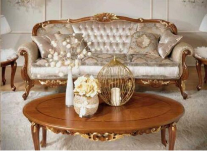 Couch Klassische Couchtisch Sofa Beistelltisch Wohnzimmer Tisch Möbel Holz Neu