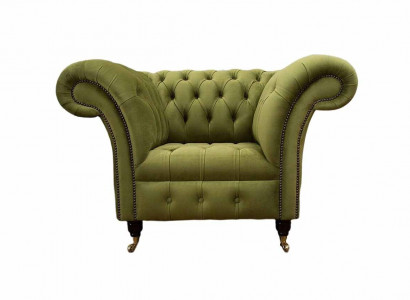 Chesterfield Design Sessel Couch Polster Luxus Textil Couchen Einsitzer
