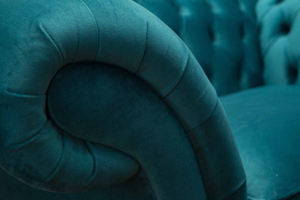 Chesterfield Design Sessel Couch Polster Luxus Textil Couchen 1 Sitzer