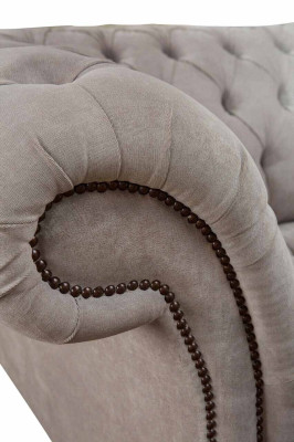 Chesterfield Textil Polster Sessel 1 Sitzer Sofas Design Luxus Stoffsofas