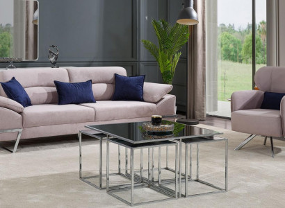 Gruppe Wohnzimmer Sofagarnitur 31 Sitzer Sitzgruppe Grau Garnituren