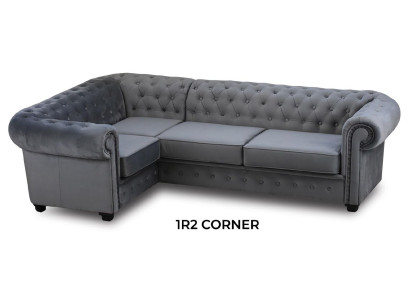 Chesterfield Sofa Couch Polster Möbel Eckgarnitur Sofas Couchen Stoff Textil