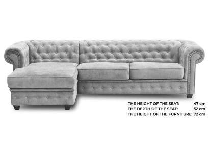 Chesterfield Ecksofa Eckcouch Sofa Couch Möbel Sofas Couchen Eckgarnitur