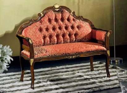 Klassische Chesterfield Sitzbank Stoffmöbel Wohnzimmermöbel Sitzmöbel