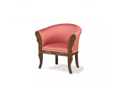 Klassischer Designer Sessel Wohnzimmermöbel Textilmöbel Polster Sitzer