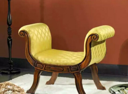 Designer Sitzbank Polster Textil Stoff Klassische Luxus Bank Möbel Neu