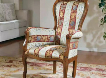 Klassischer Designer Sessel Wohnzimmermöbel Sitzmöbel Textil Möbel Neu