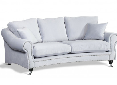 Sofa 3 Sitz Couch Polster Sofas Couchen Wohnzimmer Design Textil Dreisitzer