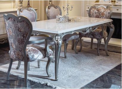 Stuhl mit Armlehne Sessel Esszimmer Holz Lehnstuhl Stühle Design Sessel