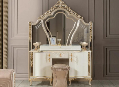 Schlafzimmer Schminktisch Kosmetiktisch Frisiertisch Kommode mit Spiegel