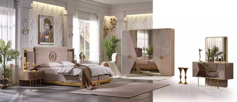 Schminktisch Luxus Schlafzimmer Kosmetiktisch Spiegeltisch Kommode Sideboard