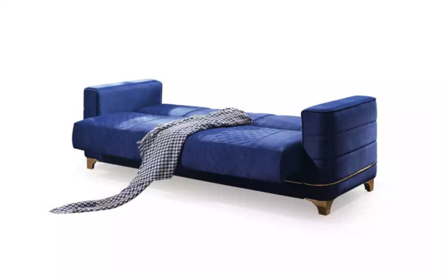 Weißer Dreisitzer Luxus 3-Sitzer Couch Wohnzimmer Sofas Textil Möbel