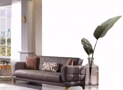 Designer Sofa Rosa 3-Sitzer Designer Wohnzimmer Couch Textil Möbel Couchen