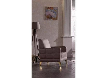 Edelstahl Sessel Sitzmöbel Relaxsessel Wohnzimmer Möbel Polstersessel