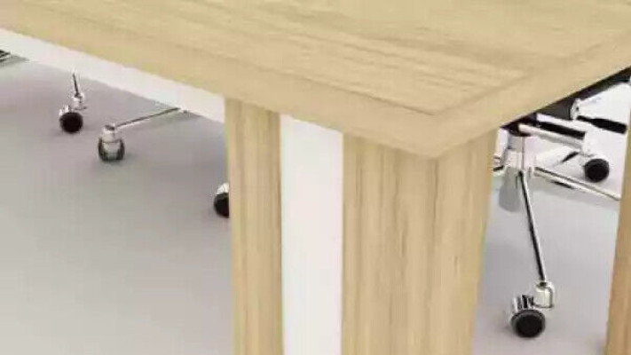 Großer Holztisch Besprechungstische Luxus Konferenztisch Büromöbel Modern