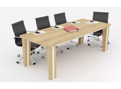 Großer Holztisch Besprechungstische Luxus Konferenztisch Büromöbel Modern