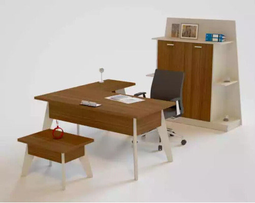 Eckschreibtisch Designer Holzmöbel Bürotisch Arbeitszimmer Tisch Neu