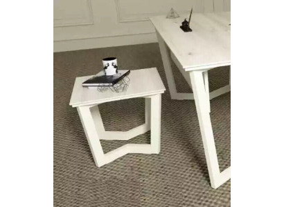 Weißer Moderner Couchtisch Holzmöbel Exklusiver Arbeitszimmer Stil Tisch