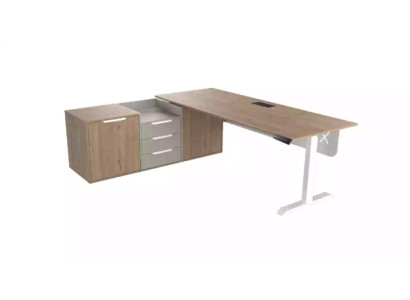 Chef Eckschreibtisch Büro Zimmer Möbel Design Praxis Kanzlei Möbel Beige