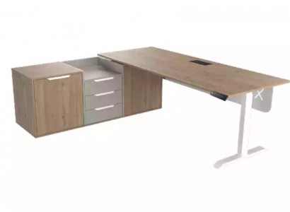 Chef Eckschreibtisch Büro Zimmer Möbel Design Praxis Kanzlei Möbel Beige