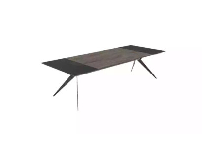 Großer Konferenztisch Büromöbel Besprechungstisch Office Einrichtung Braun