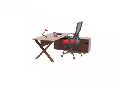 Schreibtisch Büromöbel Cheftisch Holzmöbel Designer Schreibarbeitsplatz