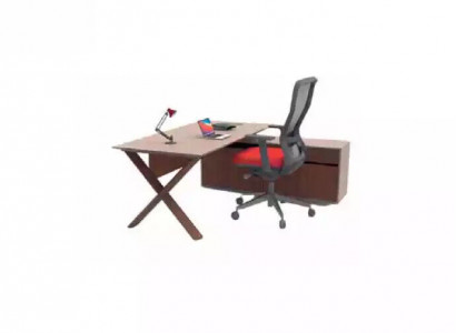 Schreibtisch Büromöbel Cheftisch Holzmöbel Designer Schreibarbeitsplatz