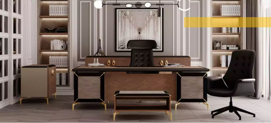 Beige Luxus Kommode Sideboard Büromöbel Schrank Designer Möbel Neu