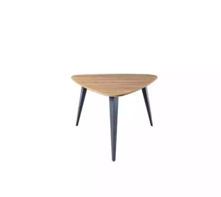 Dreieckiger Couchtisch Arbeitszimmermöbel Kaffetisch Holzmöbel Braun Neu
