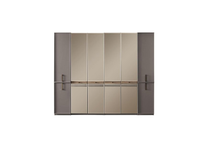 Modern Kleiderschrank Schrank Holzschrank Holz Grau Schlafzimmerschrank
