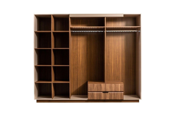 Kleiderschrank Holzschrank Beige Schlafzimmerschrank Schrank Moderne