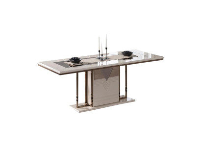 Luxus Esstisch Esszimmertisch Tisch Esszimmer Modern Holz Weiß 200cm