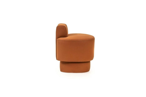 Sitzhocker Hocker Polsterhocker Orange Fußhocker Moderne Sitzer Möbel