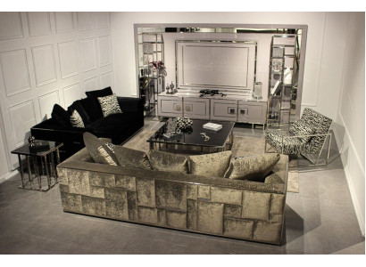 Modern Wohnzimmer Set Sofagarnitur Möbel Design Wohnwand Couchtisch Komplett