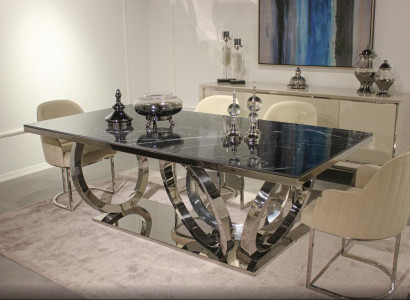 Modern Einrichtung Set Luxus Möbel Esstisch Neu 4х Stühle Design Sideboard