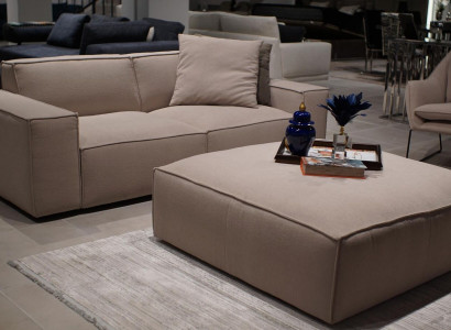 Wohnzimmer Möbel Luxus Komplett 2tlg Design Sofa Dreisitzer Einrichtung Hocker