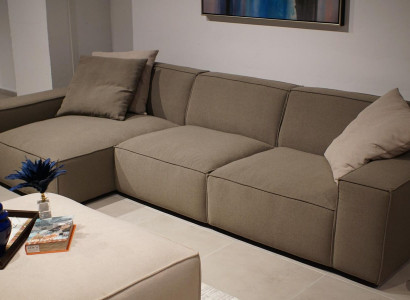 Design Ecksofa L-Form Wohnzimmer Möbel Luxus Modern Einrichtung Neu Sofa