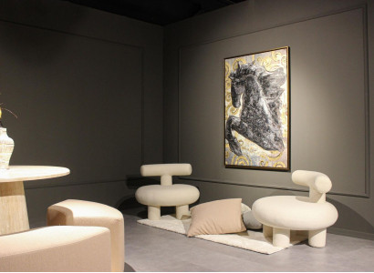 Wohnzimmer 2x Sessel Design Einrichtung Modern Textil Neu Möbel