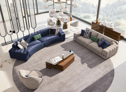 Wohnzimmer Set 4tlg Luxus Möbel Holz Couchtisch Modern Sofagarnitur Polstermöbel