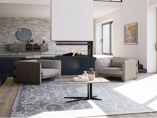 Luxus 2x Sessel Polstermöbel Wohnzimmer Einrichtung Modern Couchtisch Neu