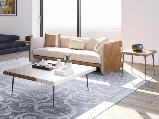 Beige Sofa Luxus Dreisitzer Couch Modern Einrichtung Polstermöbel Textil