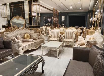 Exklusives Wohnzimmer Sofagarnitur Set Hochwertigen Sofas Elegante Sesseln