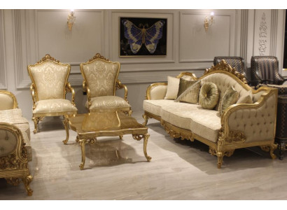 Sofagarnitur 3311 Sitzer Designer Sofa Wohnzimmer Komplett Set Sofa Sessel Neu