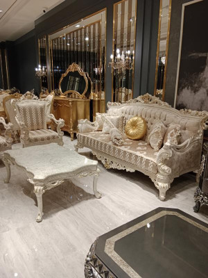 Moderne Wohnzimmer Set Zwei Stilvollen Set 3 Sitzer Sofas Designer Sessel