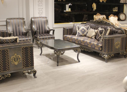 Luxus 3 Tlg Wohnzimmer Set Sofagarnitur Set 2x Sofa 3 Sitzer Relax Sessel