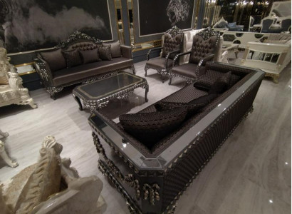 Elegantes Wohnzimmer Sofas 3+3 Sitzer Set Stilvolle Set Mit 2x Sofas Neu