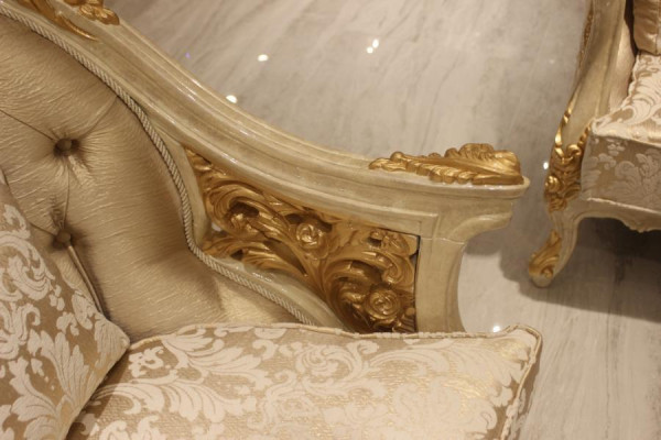 Stilvolle Wohnzimmer Möbel Sofagarnitur Set Wohnzimmer Sofa 2x Sessel