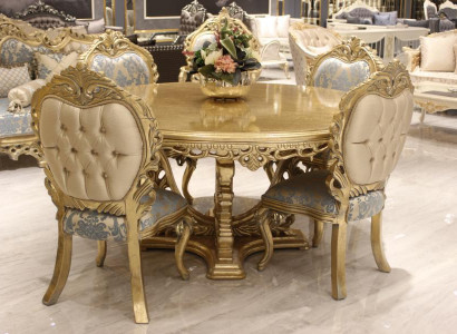 Esszimmer set 7tlg. Esstisch+6x Stühle Designer Holz Stuhl Garnitur Möbel Neu